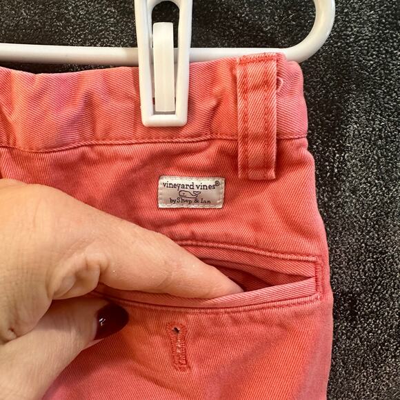 Vineyard Vines Salmon Khaki Slacks, GUC (small stain on knee). Sz 6. (6C) - Picture 4 of 8